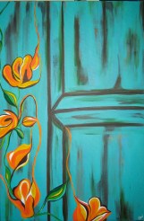 Tuquiose Door | 24" X 36" | SOLD